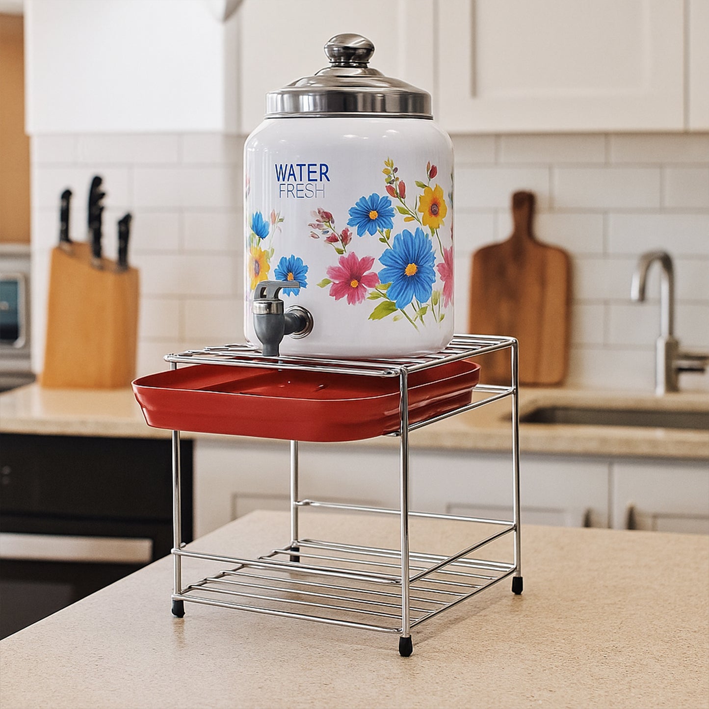 Premium Stainless Steel 2-Tier Kitchen Utensil Organizer Stand - Happy Price - Image 4