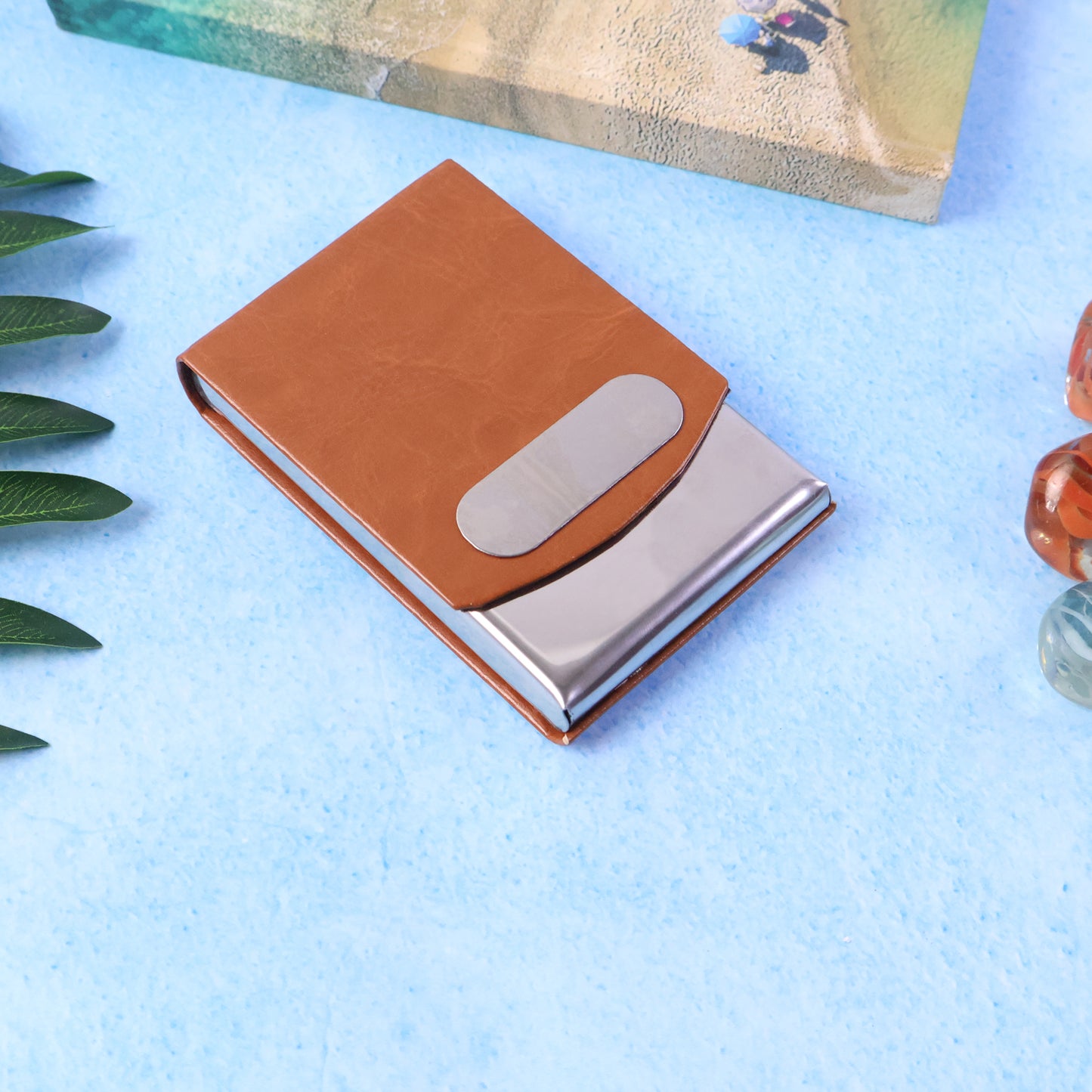 Executive Leather Finish Visiting Card Holder (1 Pc) - Happy Price - Image 3