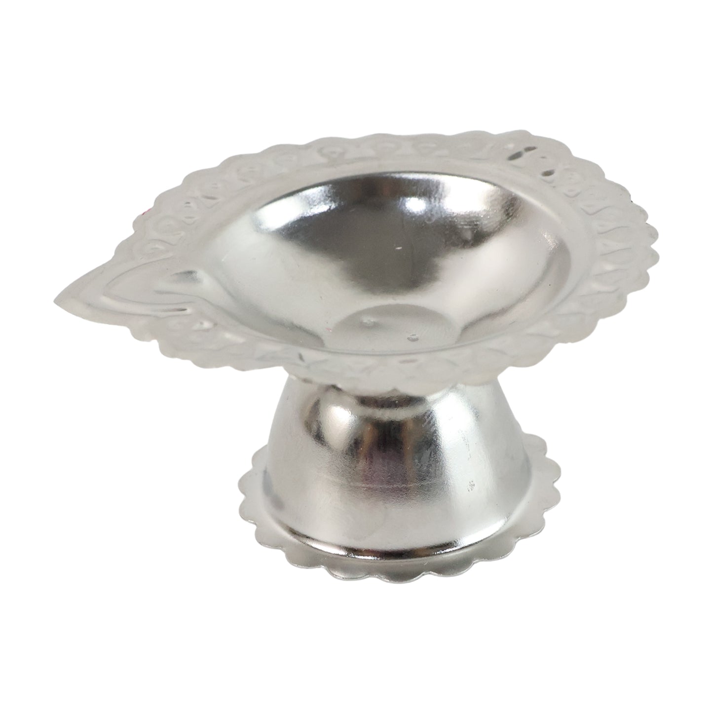 Stainless Steel Puja Diya Stand for Home Mandir - Traditional Oil Lamp (1 Pc) - Happy Price - Image 5