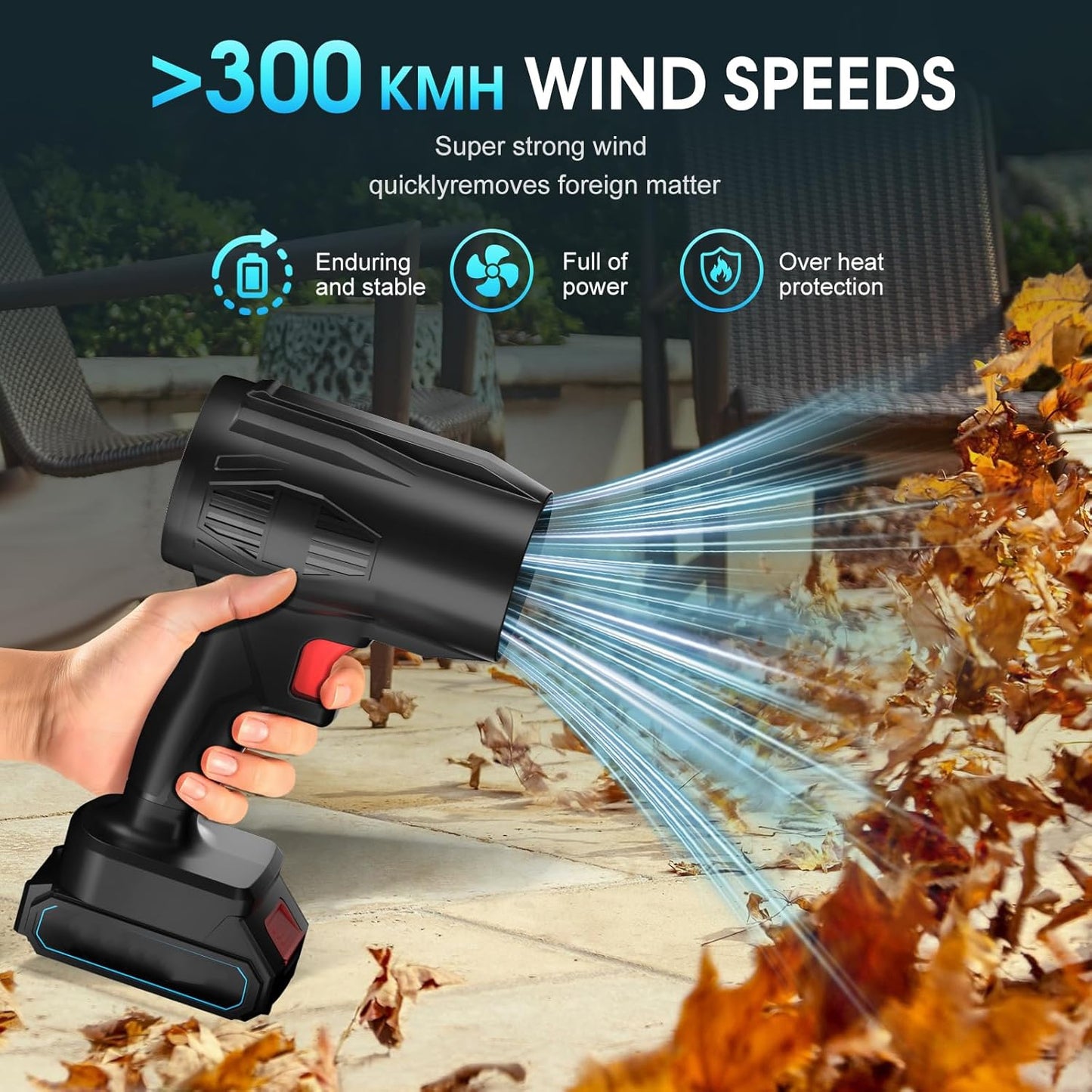 Powerful Rechargeable Cordless Leaf Blower Fan - 1 Pc - Great Price - Image 3
