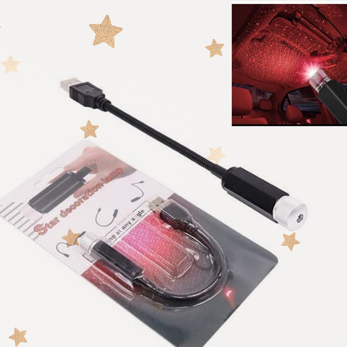 Light Galaxy Night Sky Ambiance Laser Micro Projector Atmosphere Ambient Roof Usb Light - Happy Price - Image 1