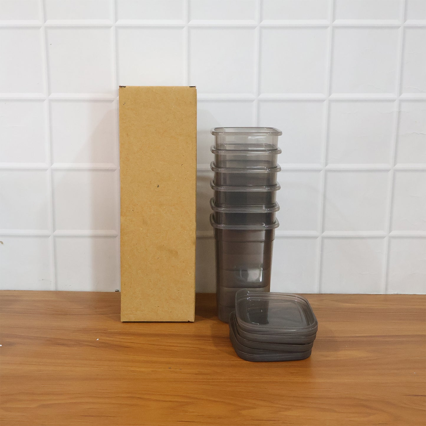 Plastic Food Storage Container Set - 1200 ML Each, 6 Pieces - Happy Price - Image 7