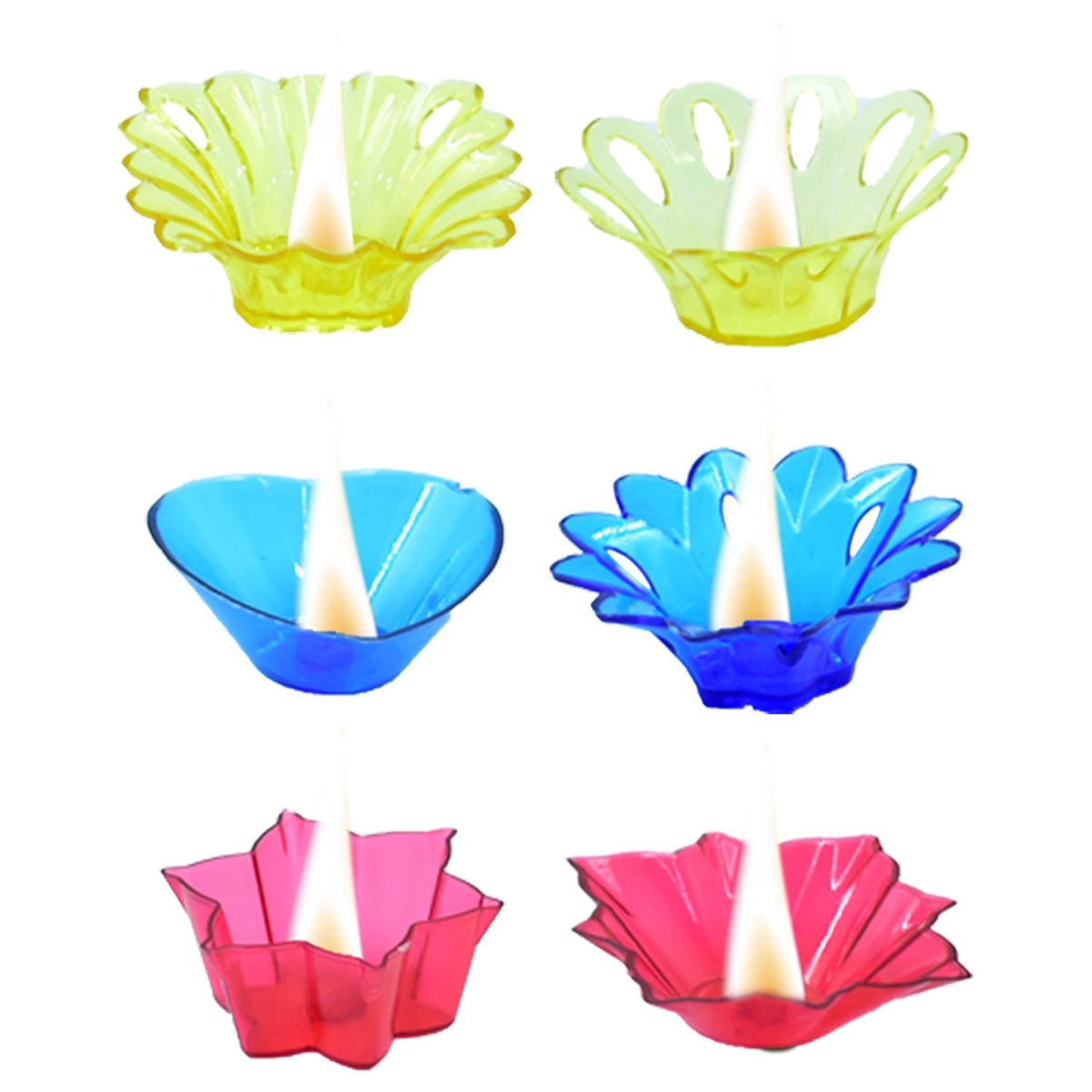 Multicolor Candle Cups - Heart, Flower, Star Shapes (12 Pc Set) - Great Price - Image 5