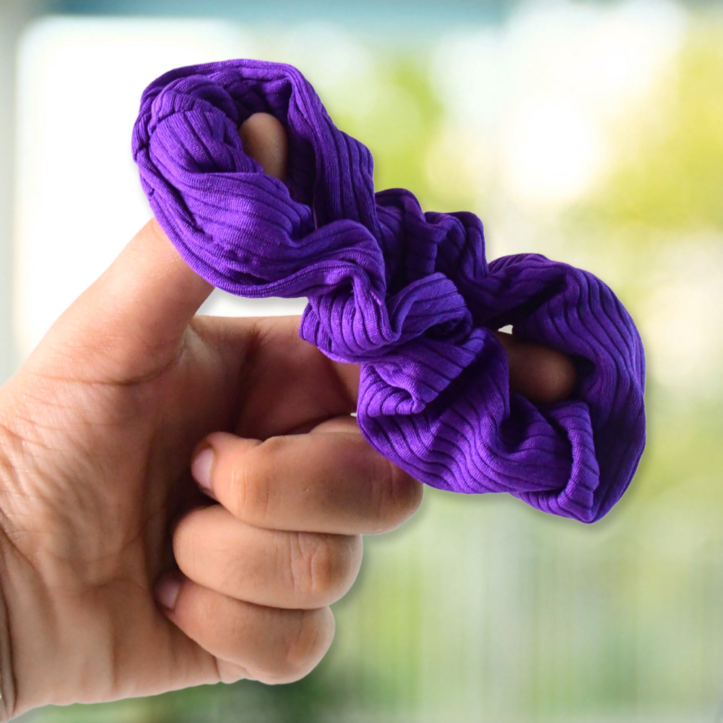 12 Pcs Assorted Color Fabric Hair Scrunchies Set for Women & Girls - Happy Price - Image 2