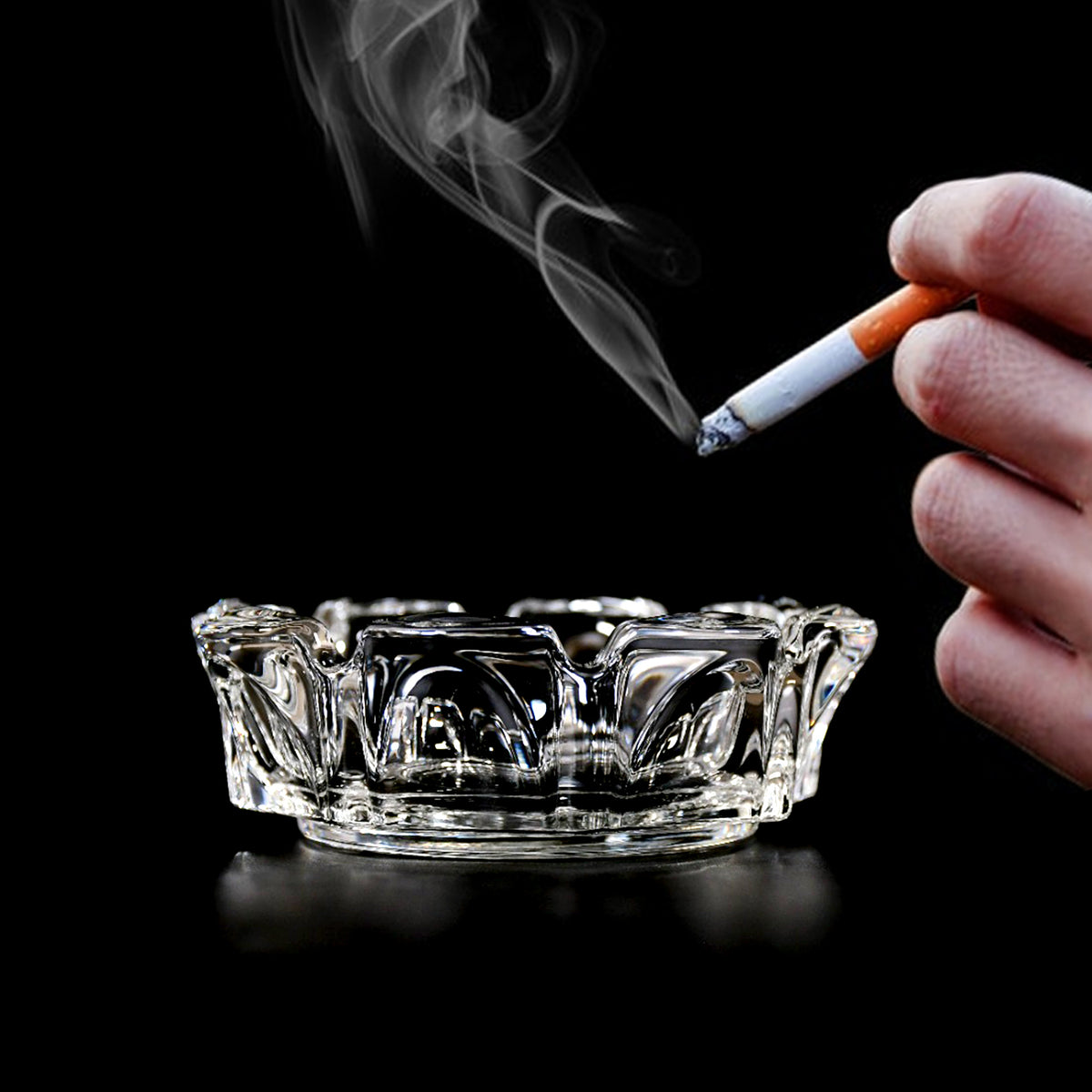 Sanford Cigar Cigarette Ashtray Round Tabletop For Home Office Indoor Outdoor Home Decor - Happy Price - Image 5