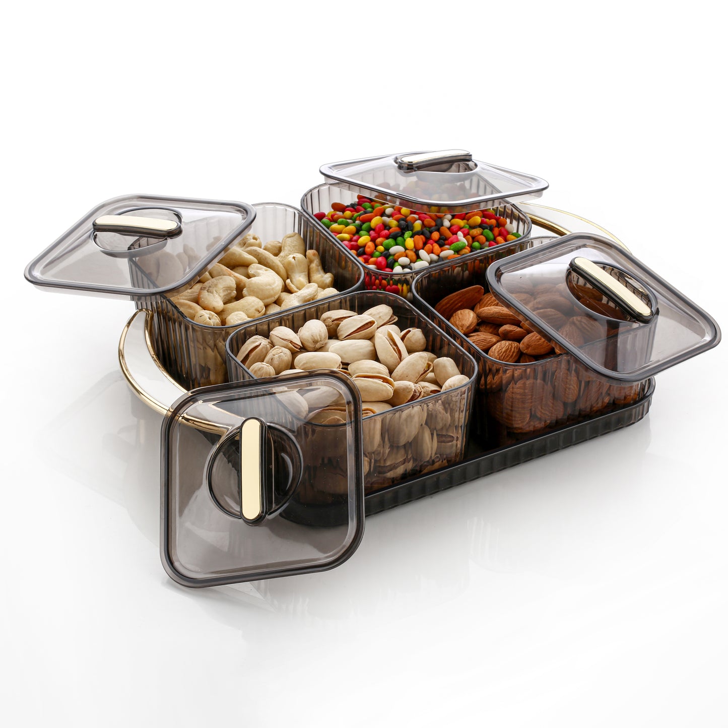 Luxury Delight 4-piece Dryfruit Storage Box (1 Set) - Happy Price - Image 2