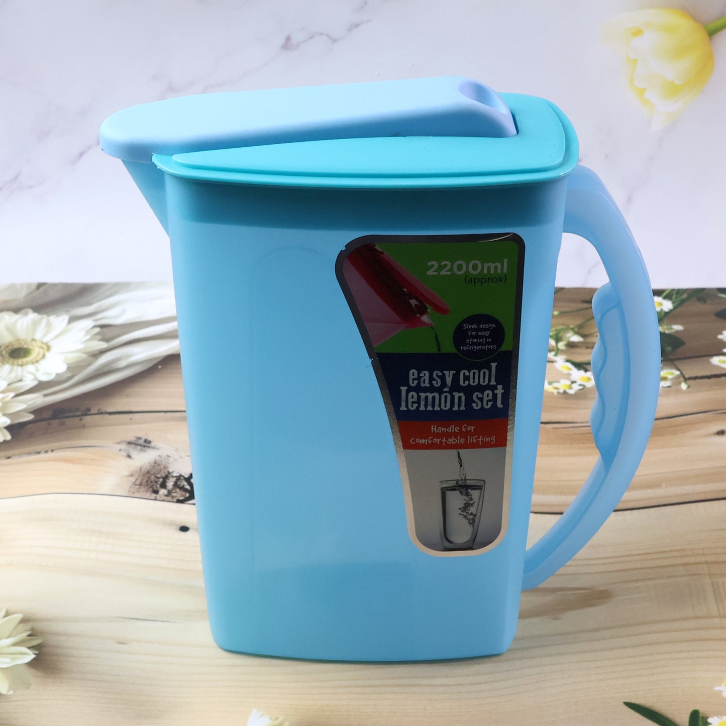 2.2 Litre Beverage Jug with Lid and Handle - Ideal for Juices & Water - Happy Price - Image 6