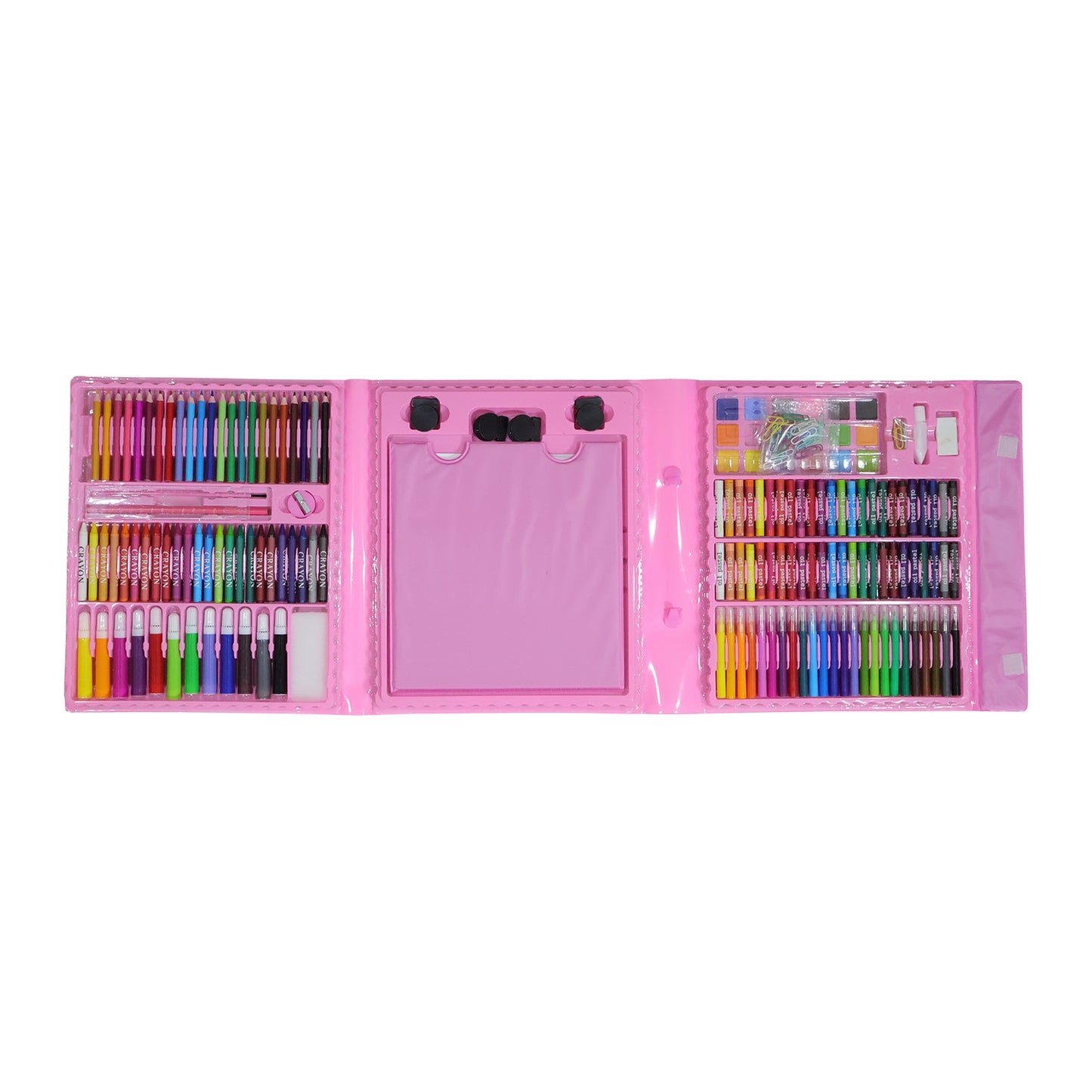 208 Piece Kids Art and Craft Drawing Coloring Kit with Organizer - Great Price - Image 4