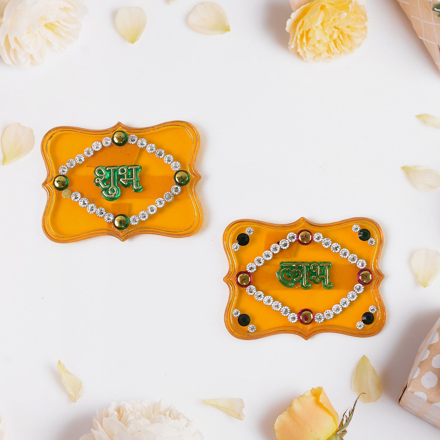 Shubh Labh Decorative Wall Hangings - Set of 2 - Happy Price - Image 5