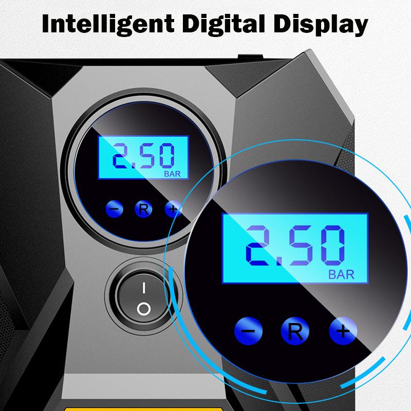 Digital Car Tyre Inflator Portable Air Compressor Pump - Happy Price - Image 4
