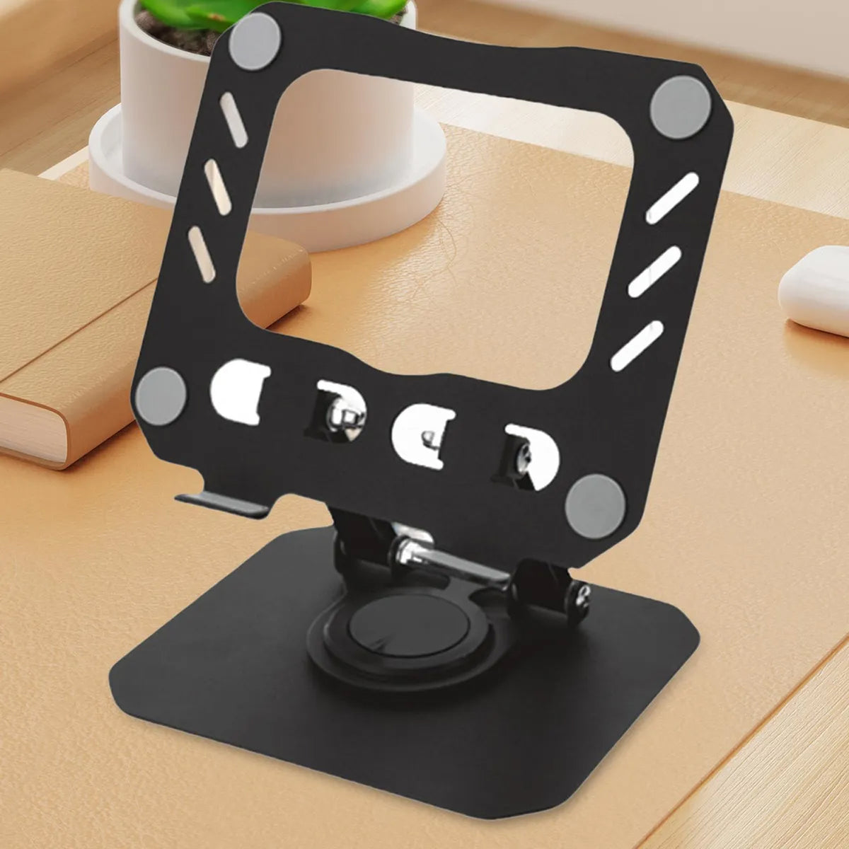 Adjustable Foldable Metal Laptop Stand (1 Pc) - Ergonomic Desk Holder - Great Price - Image 6