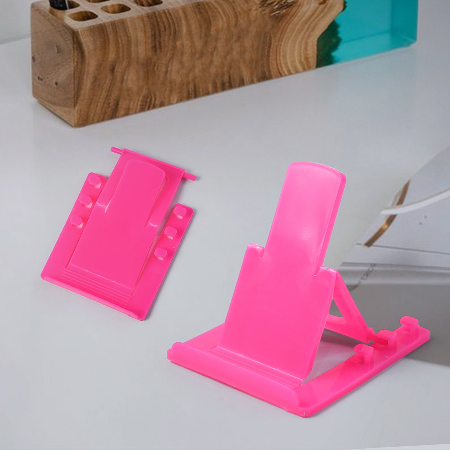 Foldable Mobile Stand Holder for Smartphones & Tablets - Adjustable Angle, Portable Design (1 Pc) - Happy Price - Image 4