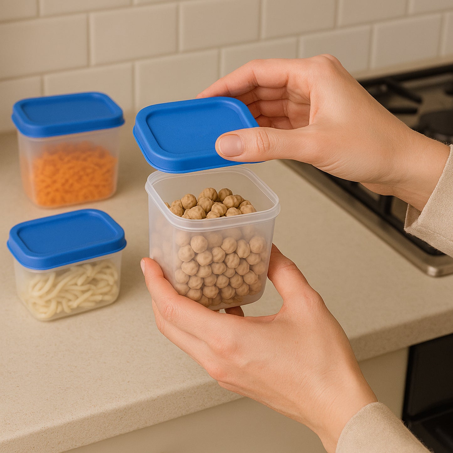 Apex Glory Plastic Storage Container Box Set (4 Pc) - Happy Price - Image 5