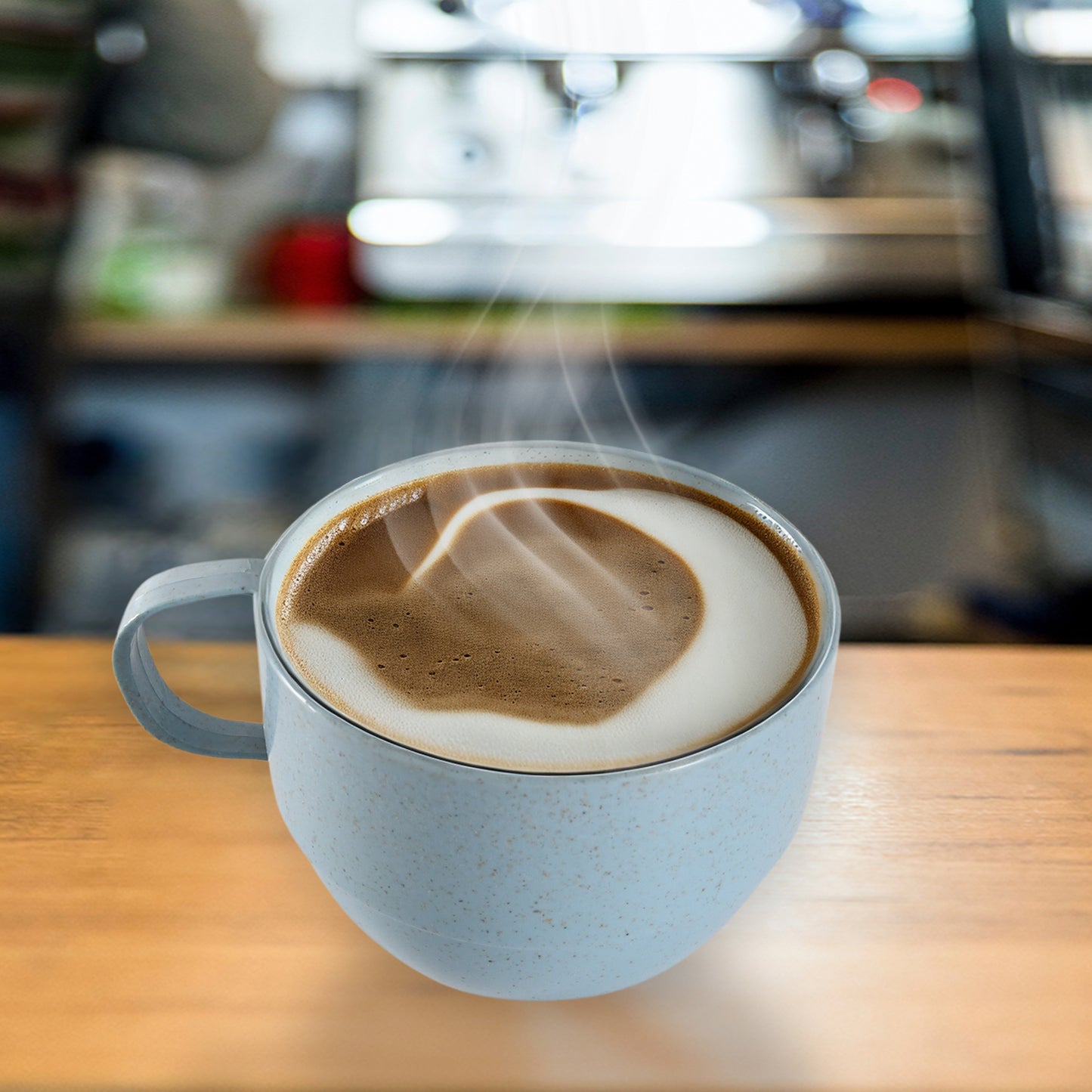 8157 Multipurpose Plastic Water Cup With Handle Reusable Cups Environmental Friendly Festival For Milk Cup Coffee Cup Tea Cup Breakfast Cup Drinking Mug Or Outdoor For Household Gift For Birthday (1 Pc) - Happy Price - Image 3