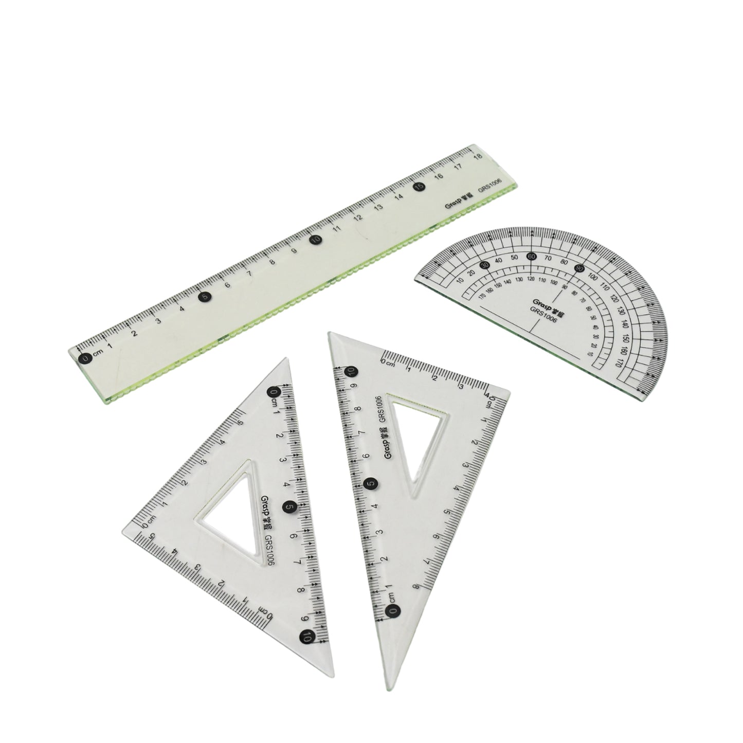 4-piece Geometry Set Triangle Ruler Protractor Straight Ruler - Happy Price - Image 5