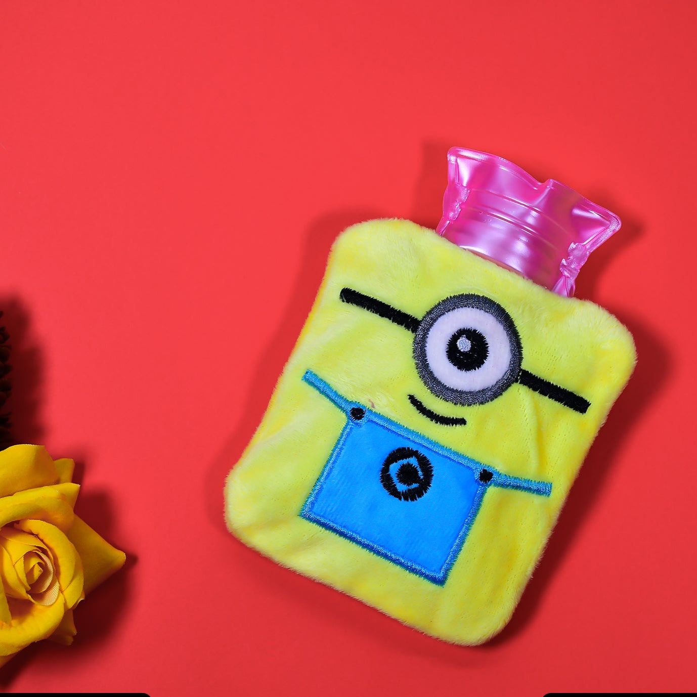 Minions Small Hot Water Bag With Cover For Pain Relief Neck Shoulder Pain And Hand Feet Warmer Menstrual Cramps. - Happy Price - Image 1