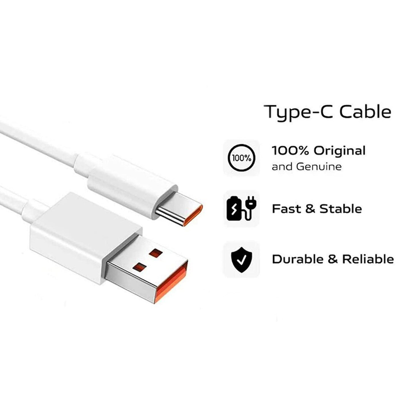 Type C Data Cable Fast Charging Cable (1 Mtr. 1 Pc) - Happy Price - Image 6