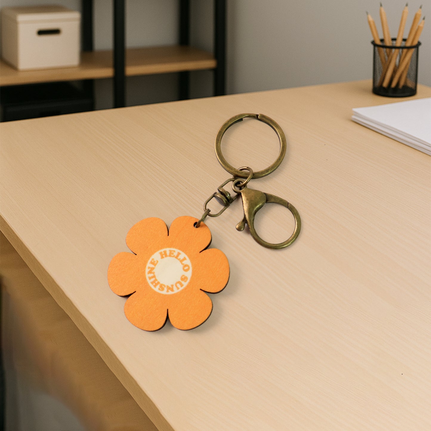 Cute Flower-shaped Keychain (Mix Design 1 Pc) - Happy Price - Image 3