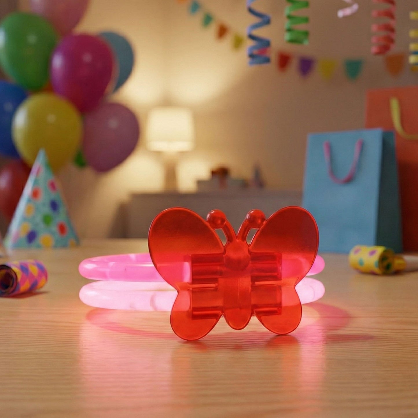 Butterfly Glow Bracelet (1 Pc) - Light Up Party Accessory - Happy Price - Image 3