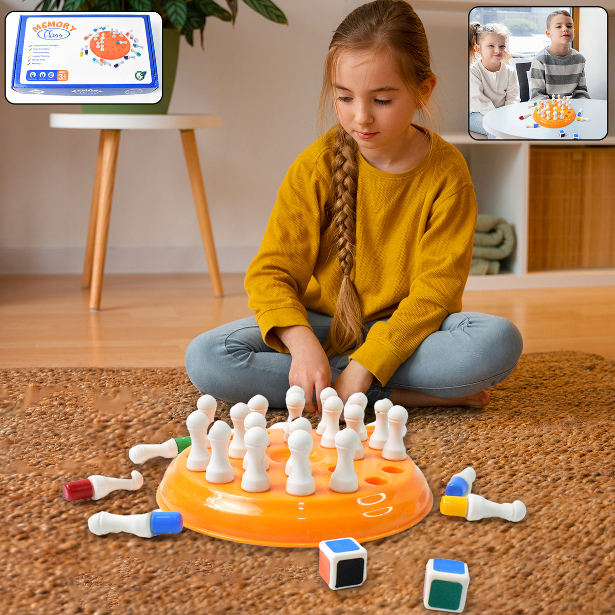 Plastic Brain Teaser Memory Chess Game (1 Set) - Happy Price - Image 2