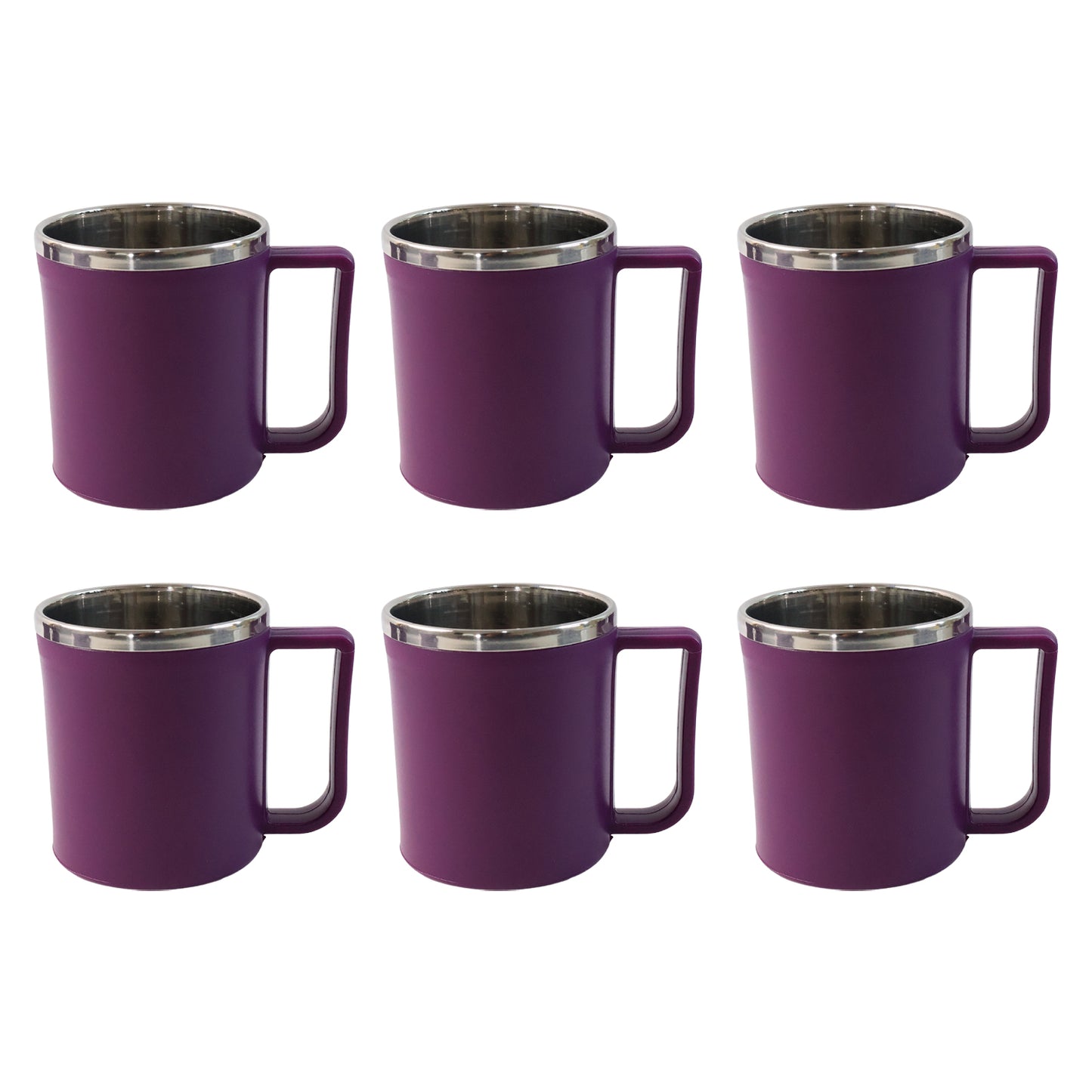 6 Pcs Stainless Steel Inner Coffee Mug Set, 200ml Each - Happy Price - Image 2