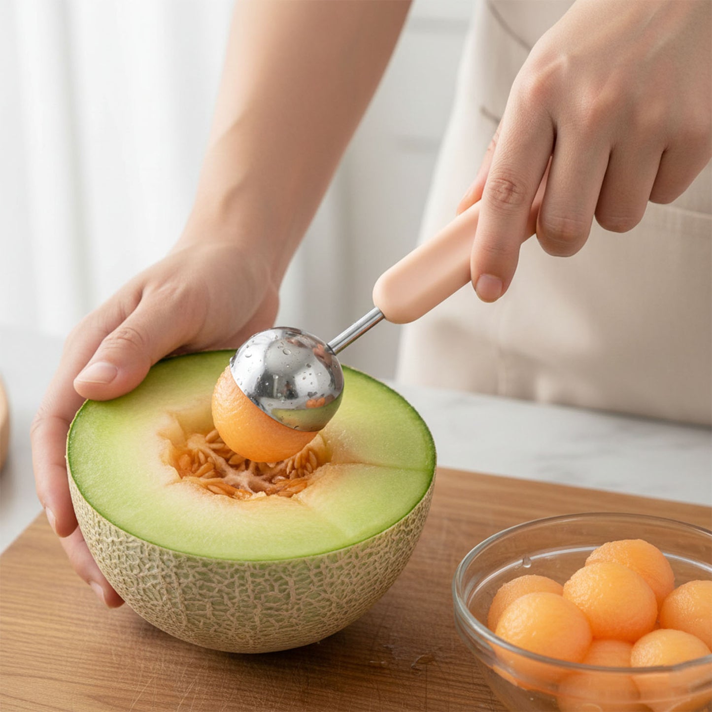 2-in-1 Fruit Slicer & Scooper Tool (1 Pc) - Happy Price - Image 3