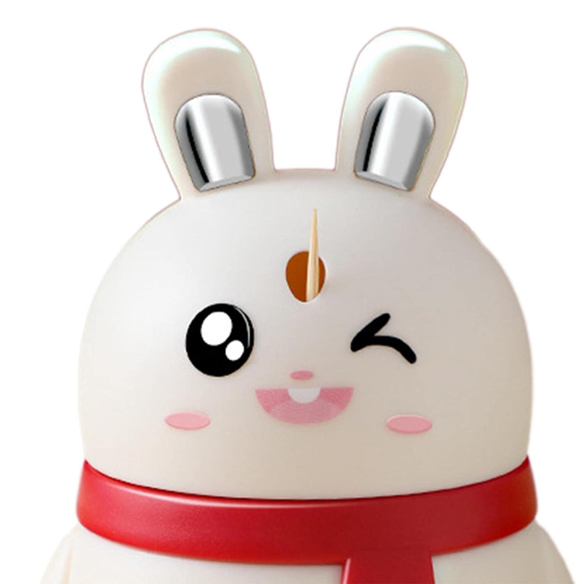 Rabbit Shape Toothpick Dispenser Pressing Small Size Accessory Durable Red Home Garden Kitchen Dining Bar Kitchen Storage Organization Racks Holders Dining Room Table Decoration (1 Pc ) - Happy Price - Image 7