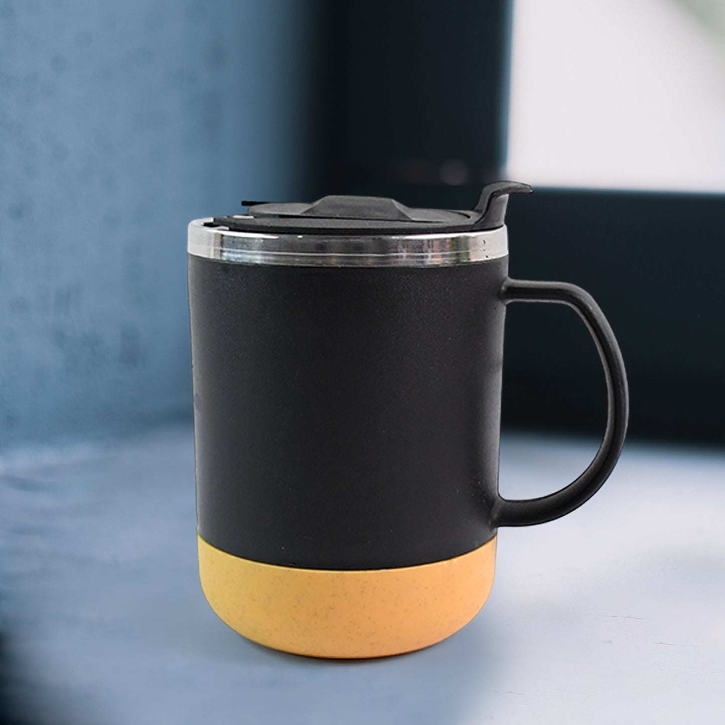 Insulated Coffee Mug With Spill-proof Lid (Approx 350ml 1 Pc) - Happy Price - Image 6