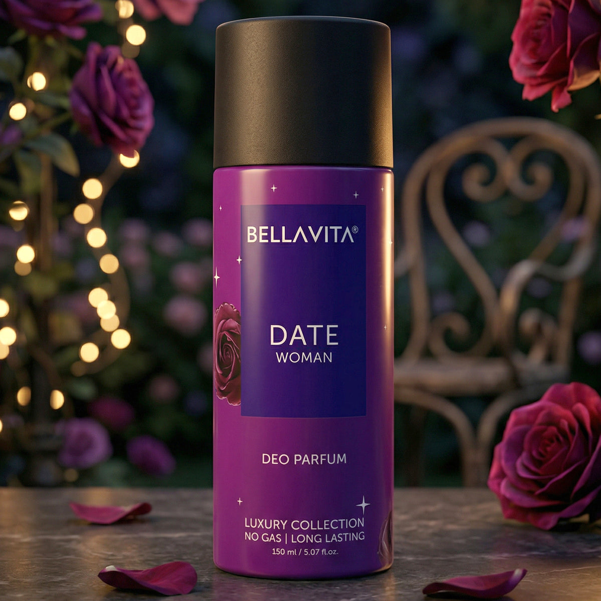 Bellavita Date Woman Deo Perfume Body Spray, Romantic Floral Scent, 150 ML - Great Price - Image 6