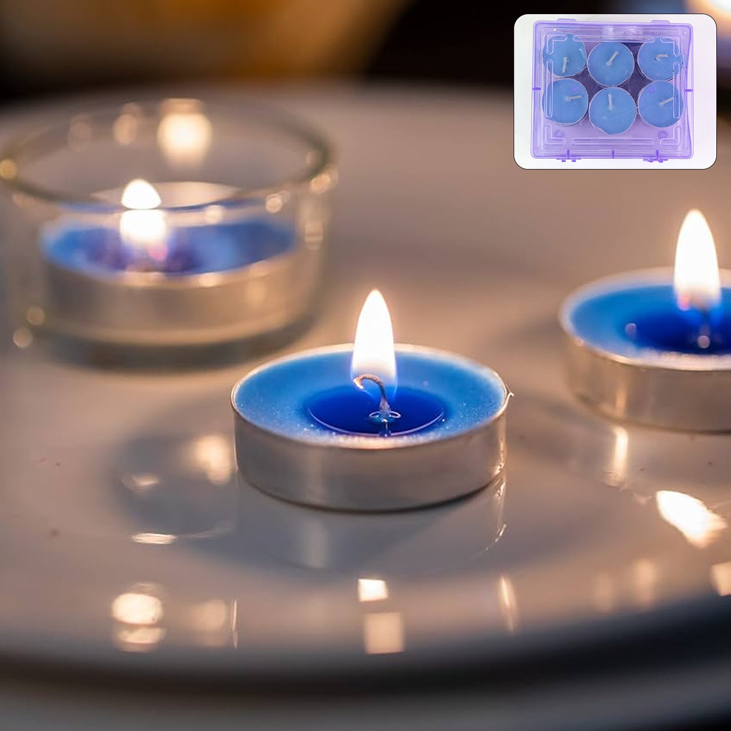 20 Pc Multicolor Tea Light Candles Set for Home Decor & Festivals - Great Price - Image 5
