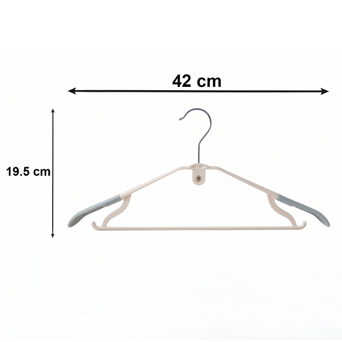 Set of 5 Durable Plastic Clothes Hangers with Non-Slip Grip - Happy Price - Image 5