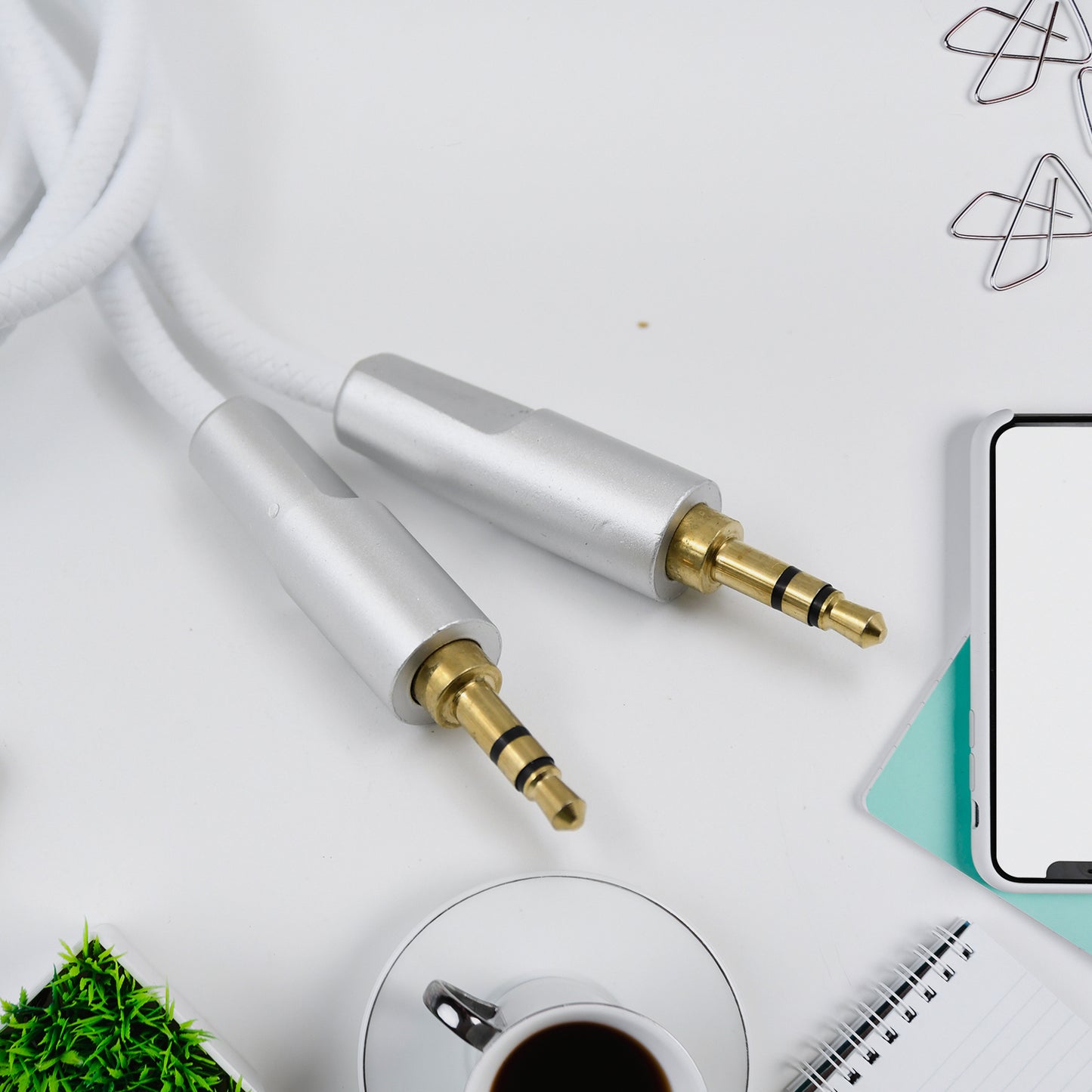 Aux Cable For Mobile And Tablet Home Car Stereos More (1 Pc 1000mm) - Happy Price - Image 3