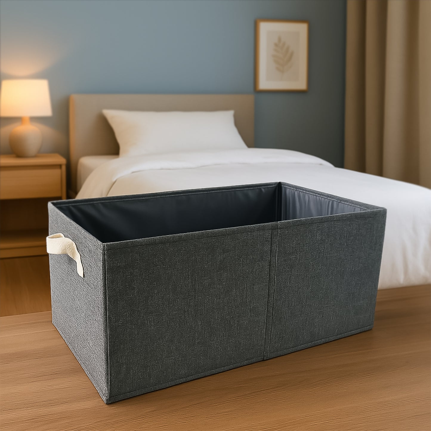 Foldable Fabric Storage Box with Handles - 47x28 cm - Happy Price - Image 5