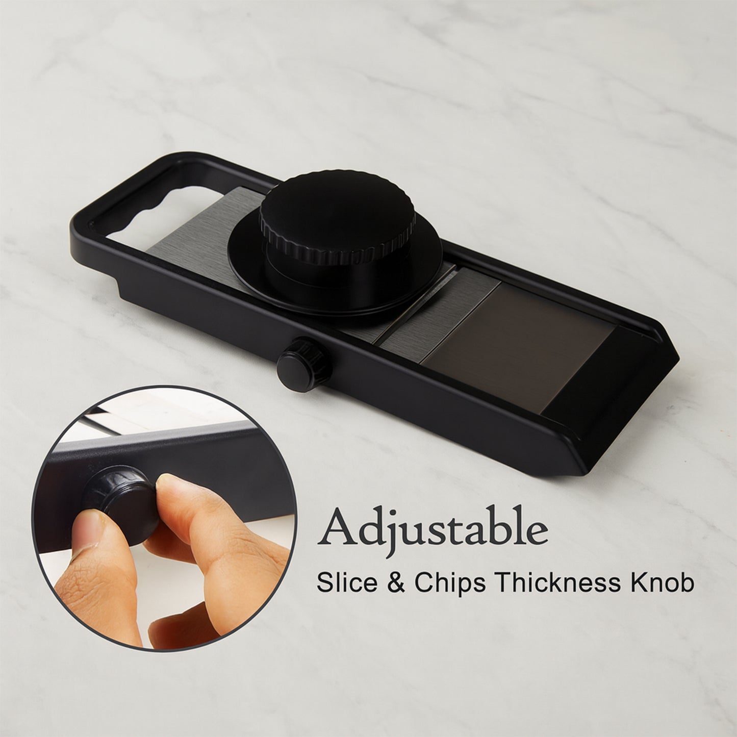 Adjustable Vegetable & Fruit Slicer with Stainless Steel Blade - Happy Price - Image 6