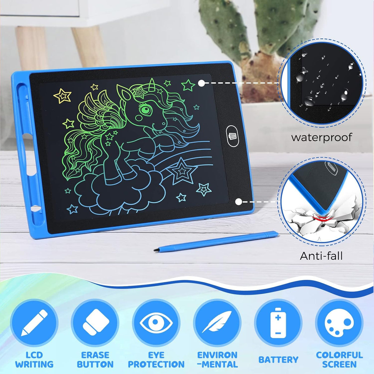 10.5 Inch LCD Digital Writing Pad with Stylus - Reusable E-Writer for Kids & Adults (1 Pc) - Great Price - Image 3