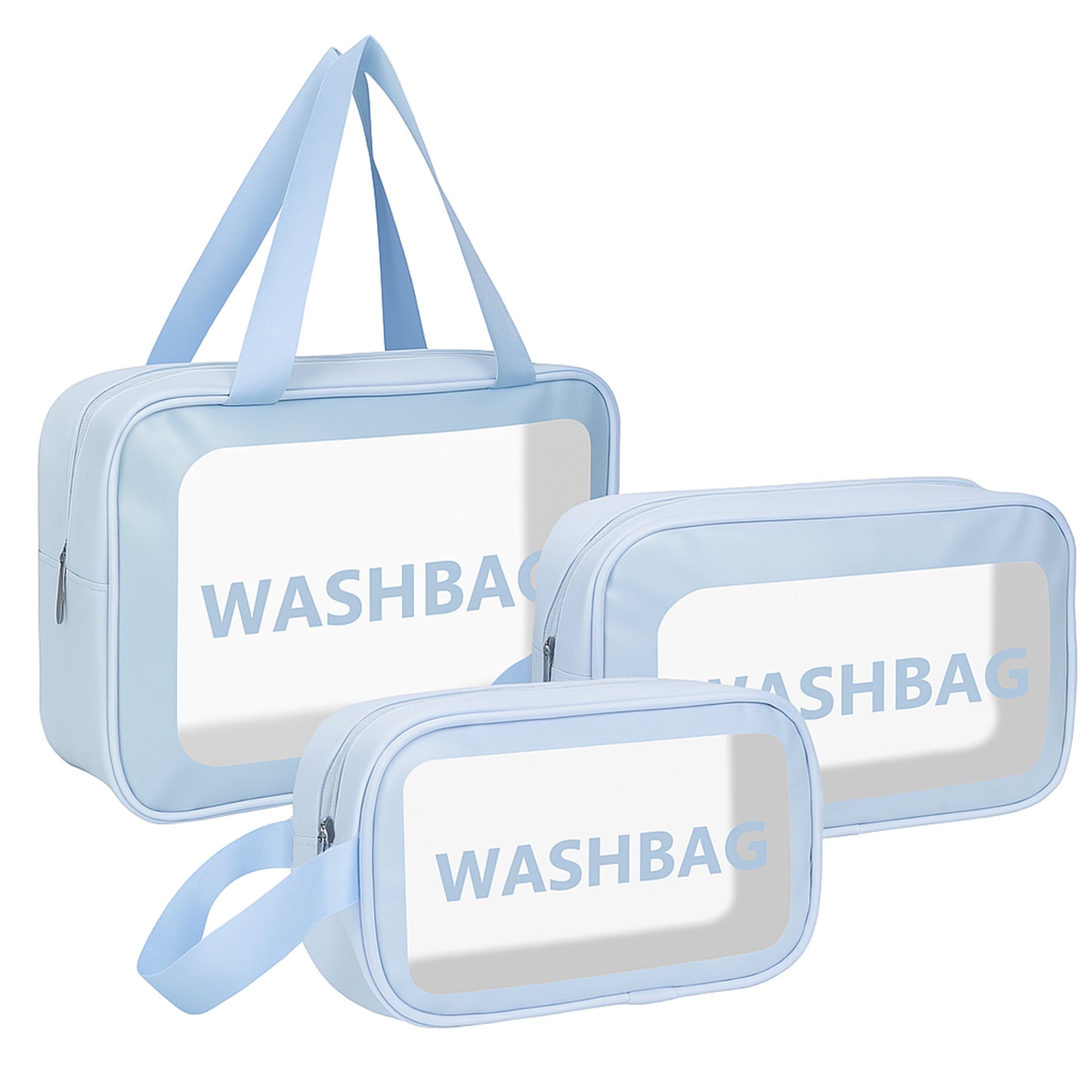 3-in-1 Waterproof Transparent Travel Toiletry Bag Set - Happy Price - Image 4