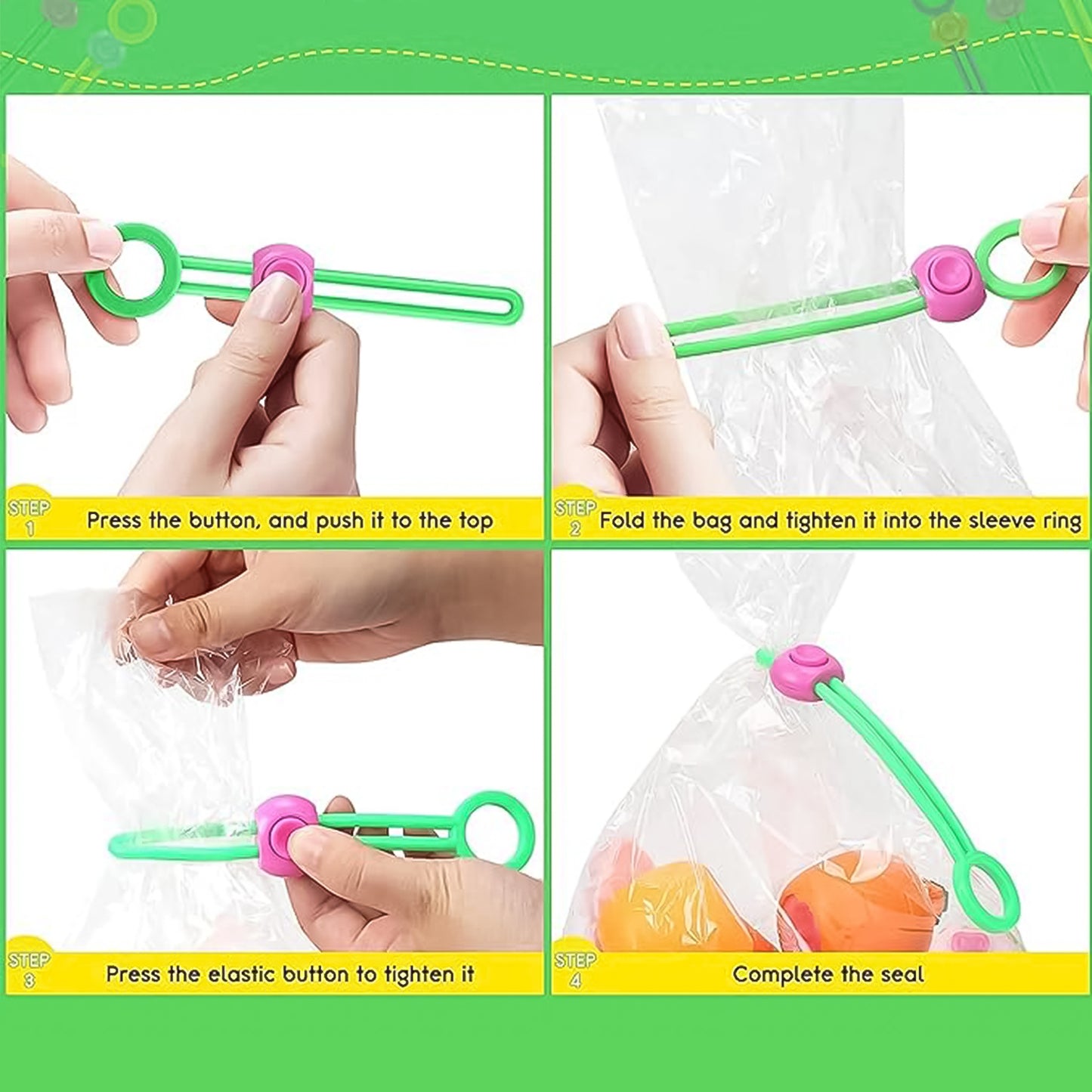 Multifunctional Colorful Sealing Rope Strap Clips (1 Pc) - Happy Price - Image 2