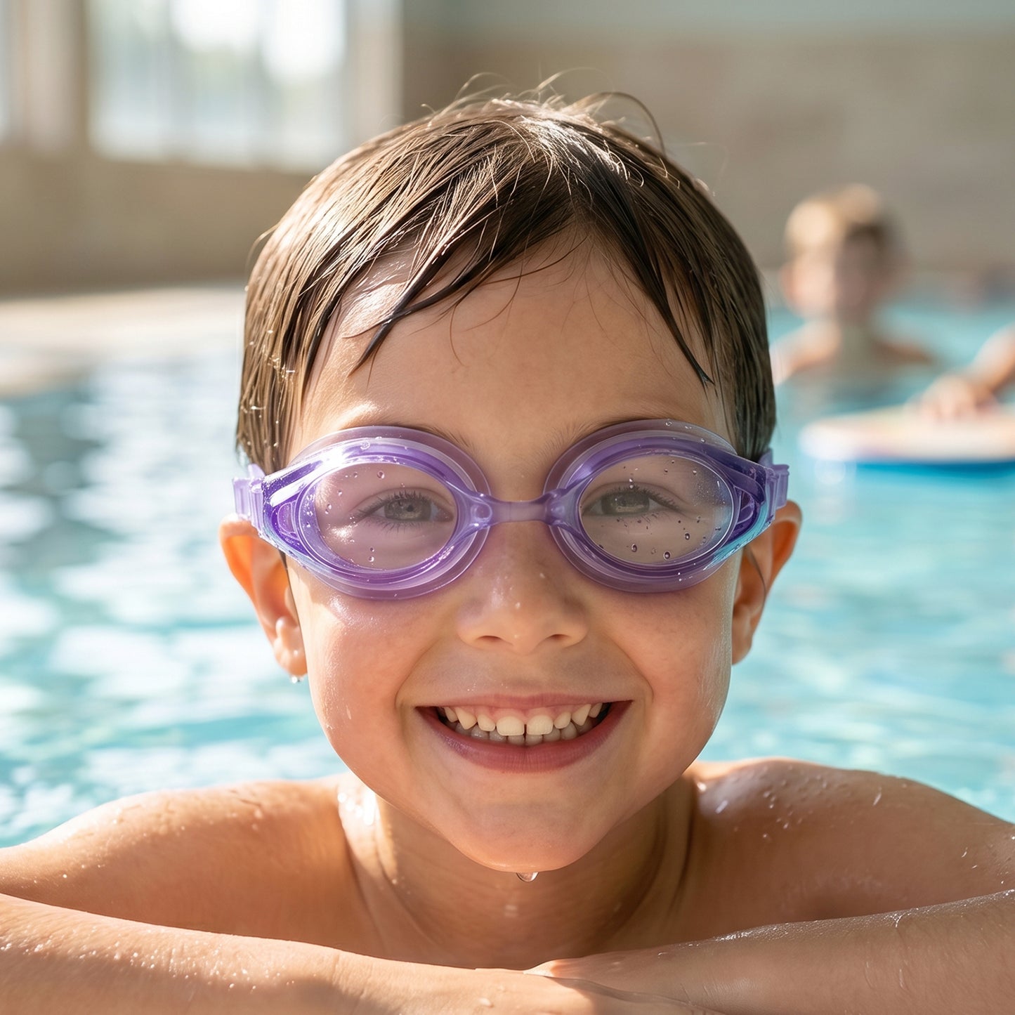 Kids Lightweight Swimming Goggles With Flexible Frame And Leak-proof Seal 1 Pc
