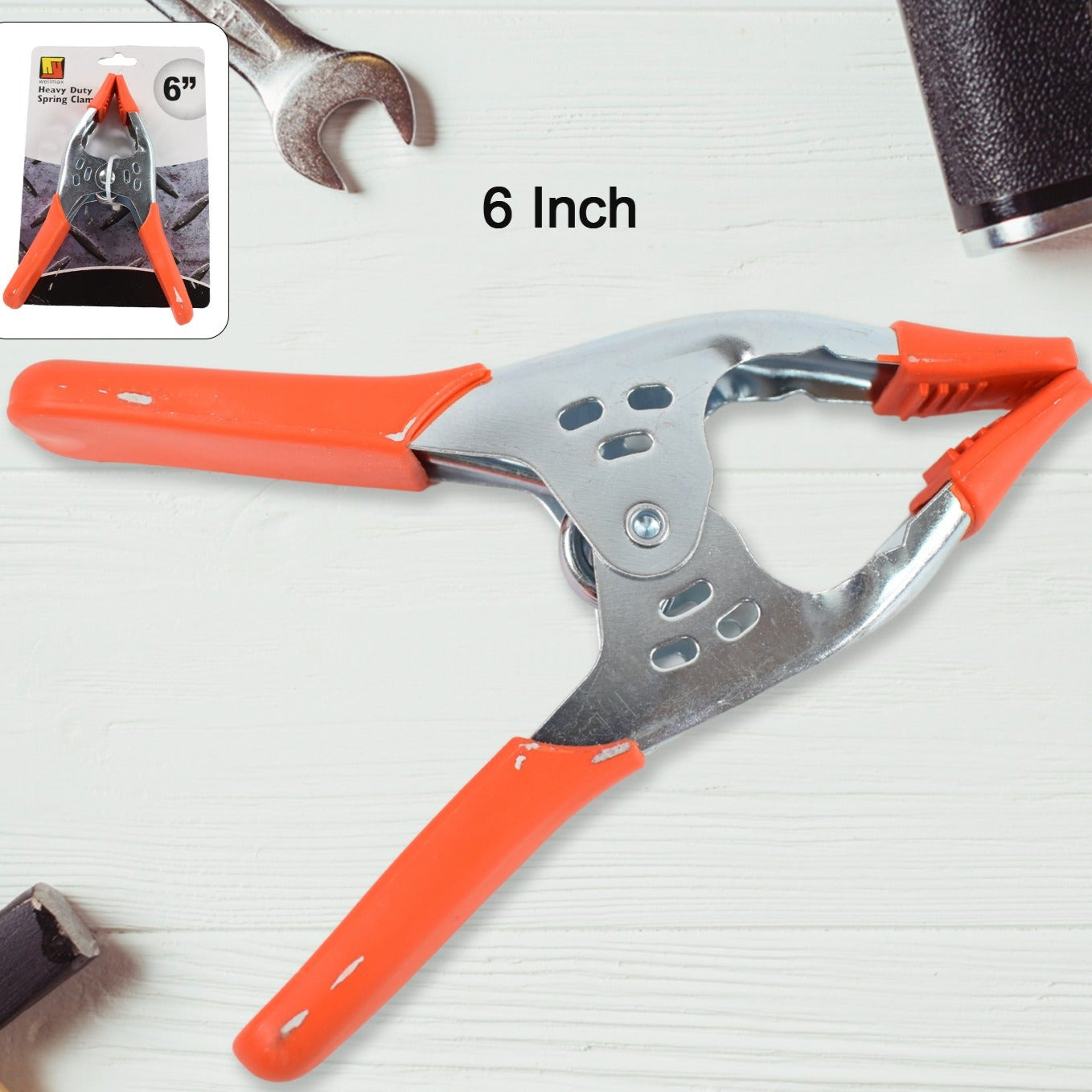 6 Inch Spring Clamps Heavy Duty Spring Metal Spring Clamps (1 Pc) - Happy Price - Image 1