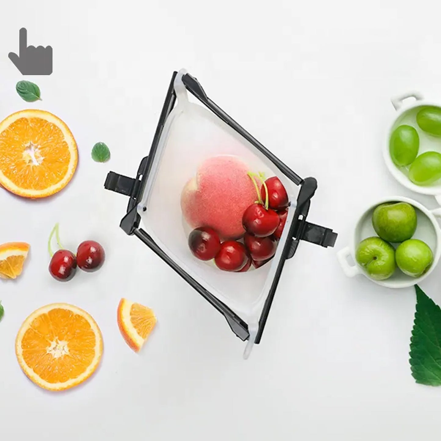 Reusable Silicone Food Storage Bag Set Leakproof Lock Reusable Flat Bottom Freezer Bags Sandwich Bags Silicone Food Grade Kids Snack Bags Bpa Free Microwave Dishwasher Safe (1 Pc) - Happy Price - Image 3