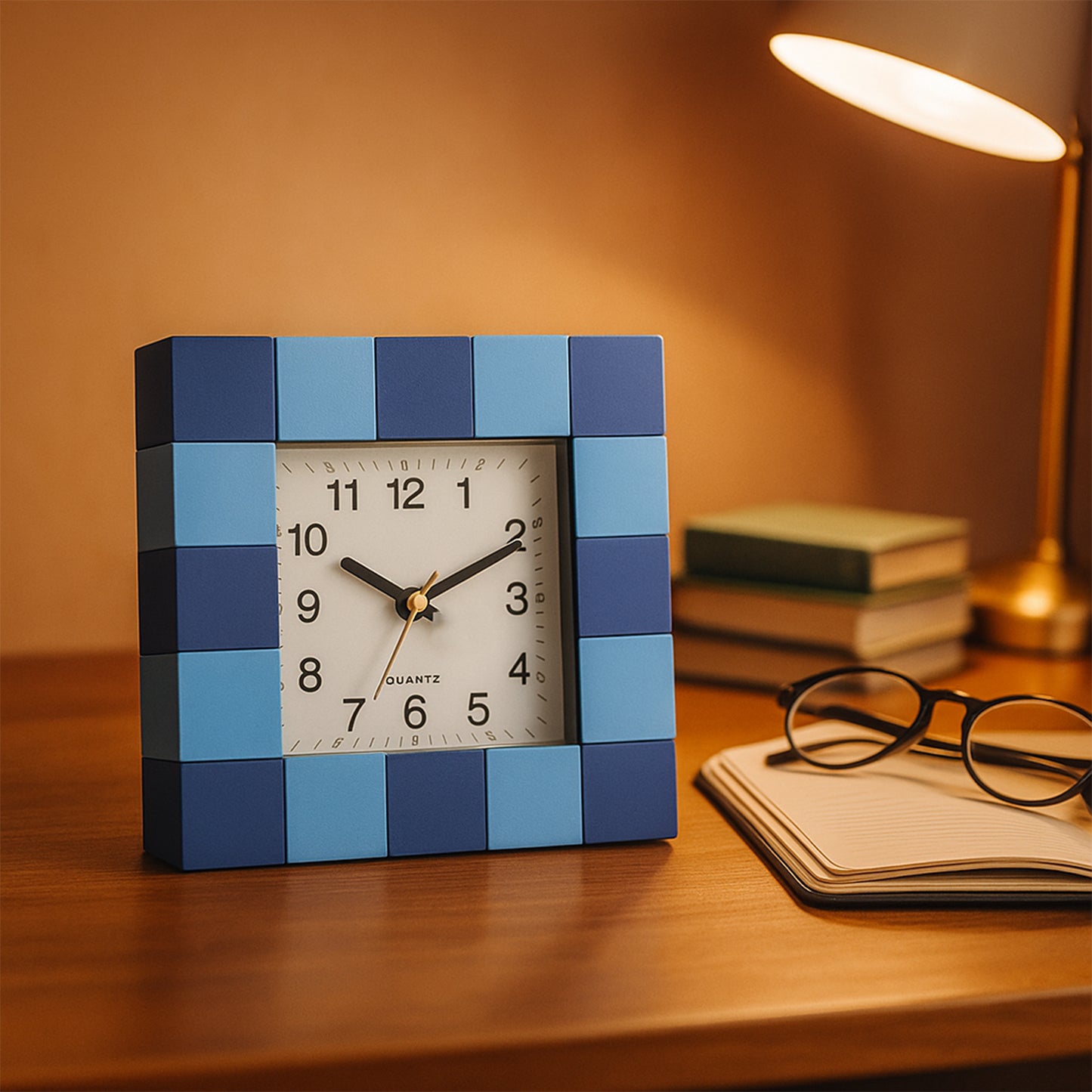 Square Quartz Table Clock - 1 Pc, Easy Read Dial - Happy Price - Image 3