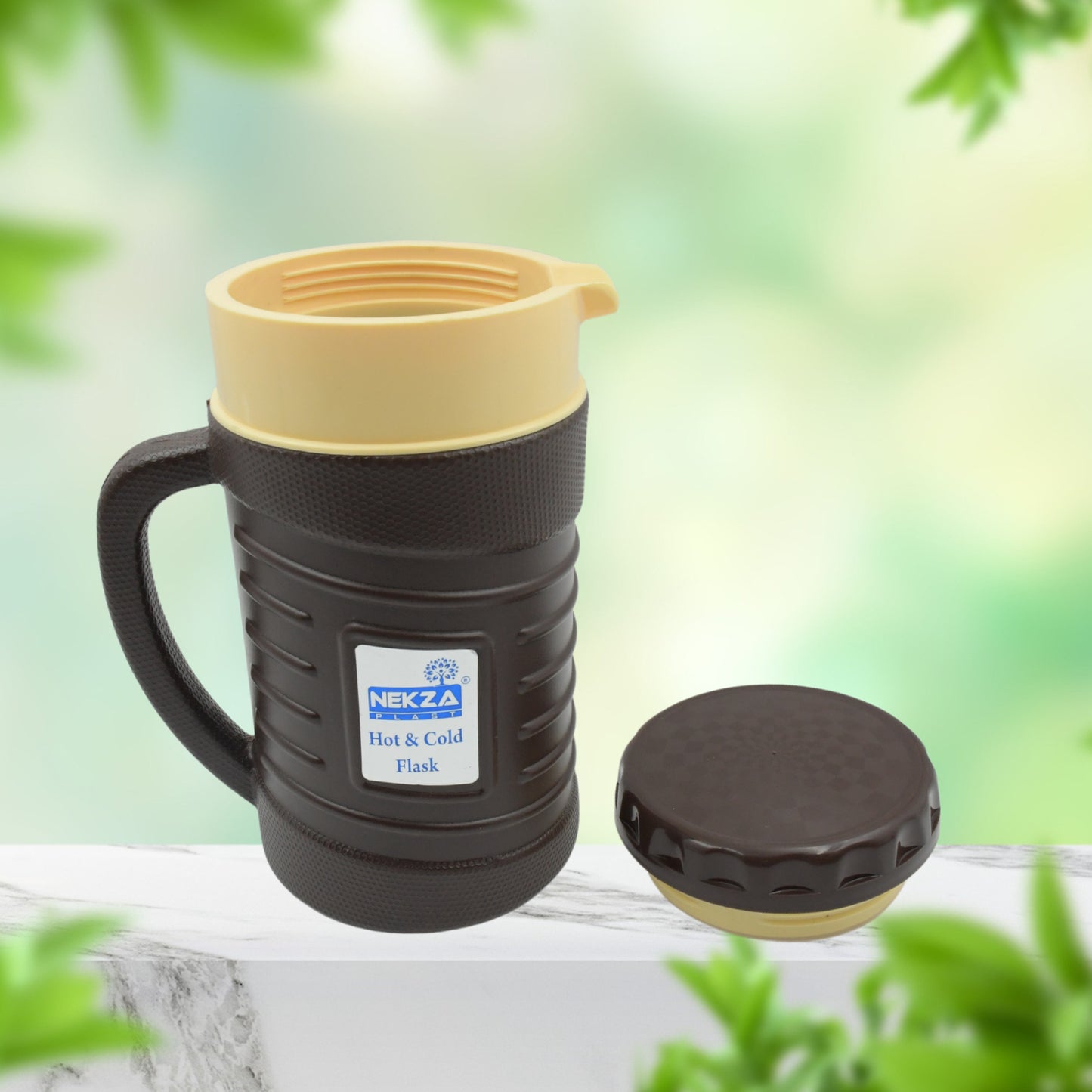 Thermos Insulated Flask Or Hot Kettle Plastic Innner Steel Insulated Tea Kettle Hot And Cold Premium Tea Kettle Kettle Easy To Carry Leak Proof Tea Jug Coffee Jug Water Jug Hot Beverag (1200 Ml 1700ml ) - Happy Price - Image 2