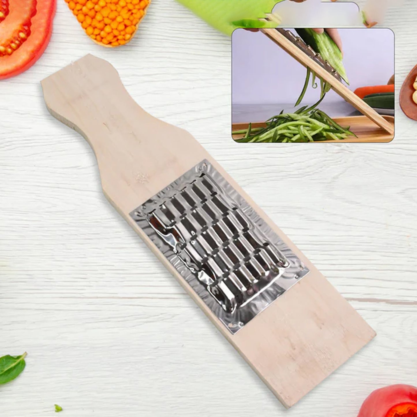 Vegetable Shredder Slicer Fry Cheese Grater Food Vegetables Kitchen (Small 1 Pc) - Happy Price - Image 2