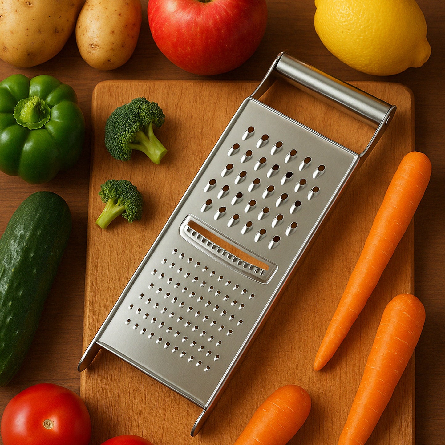 Apex Stainless Steel Grater Slicer (3 In 1) - Happy Price - Image 3