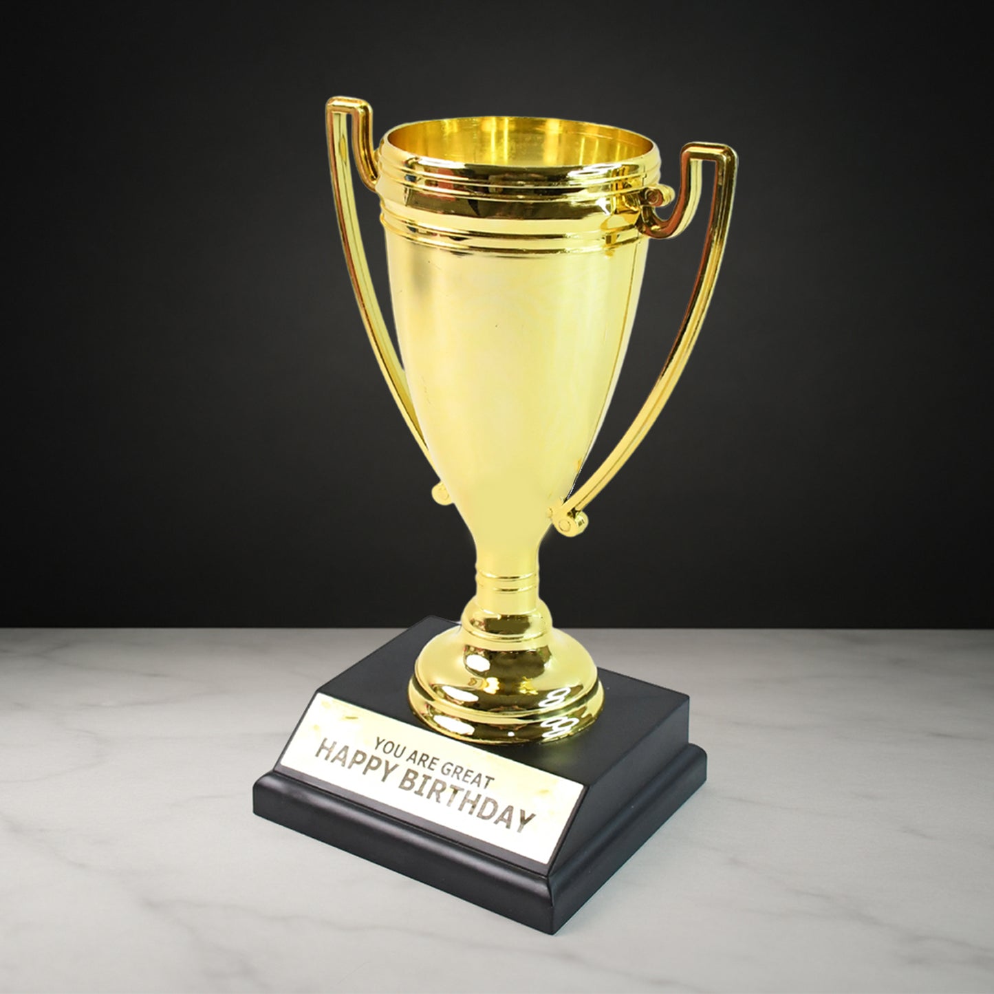 Golden Birthday Trophy You Are Great Happy Birthday Plastic Award With Base - Happy Price - Image 6