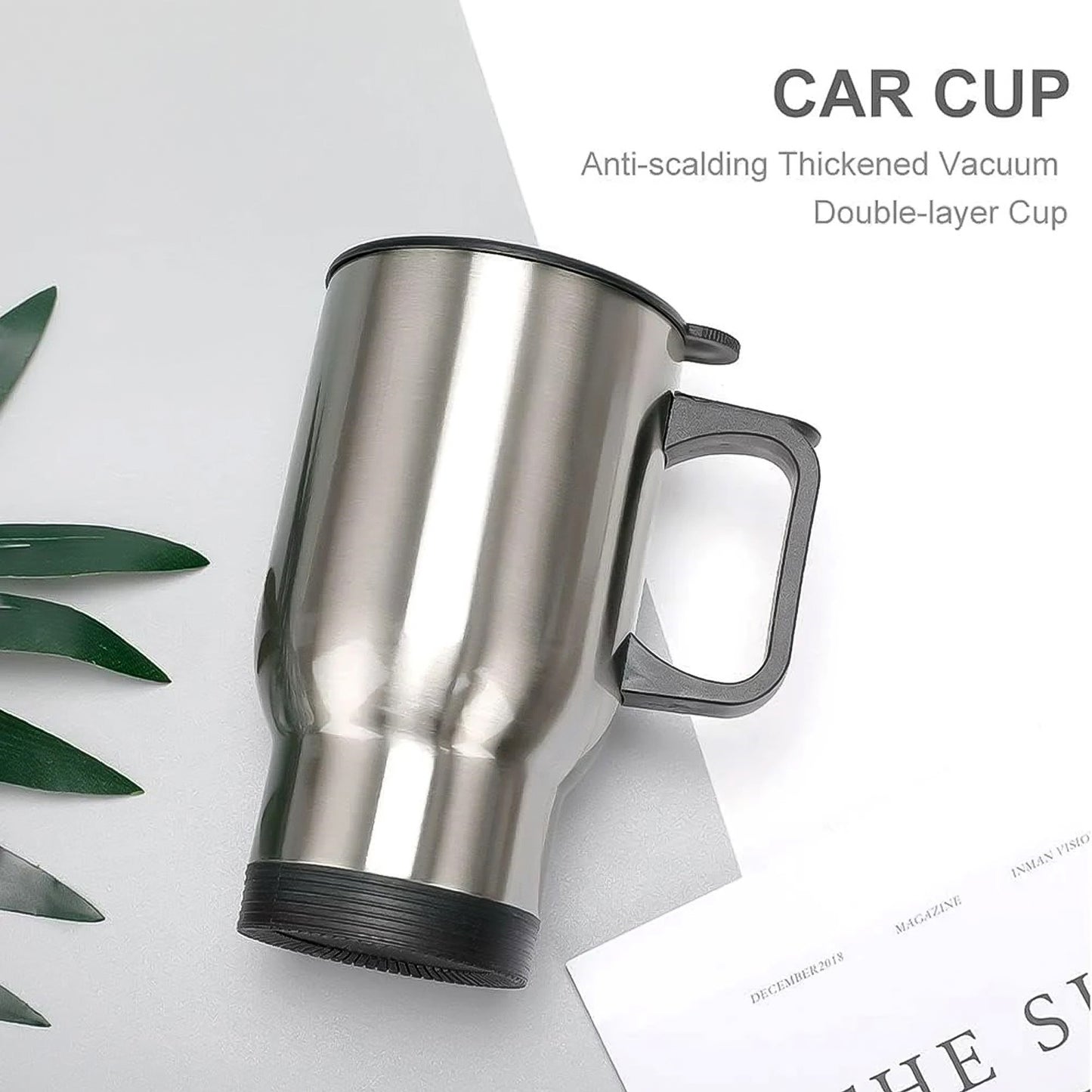 Stainless Steel Insulated Coffee Mug with Lid and Handle - 1 Piece - Great Price - Image 6