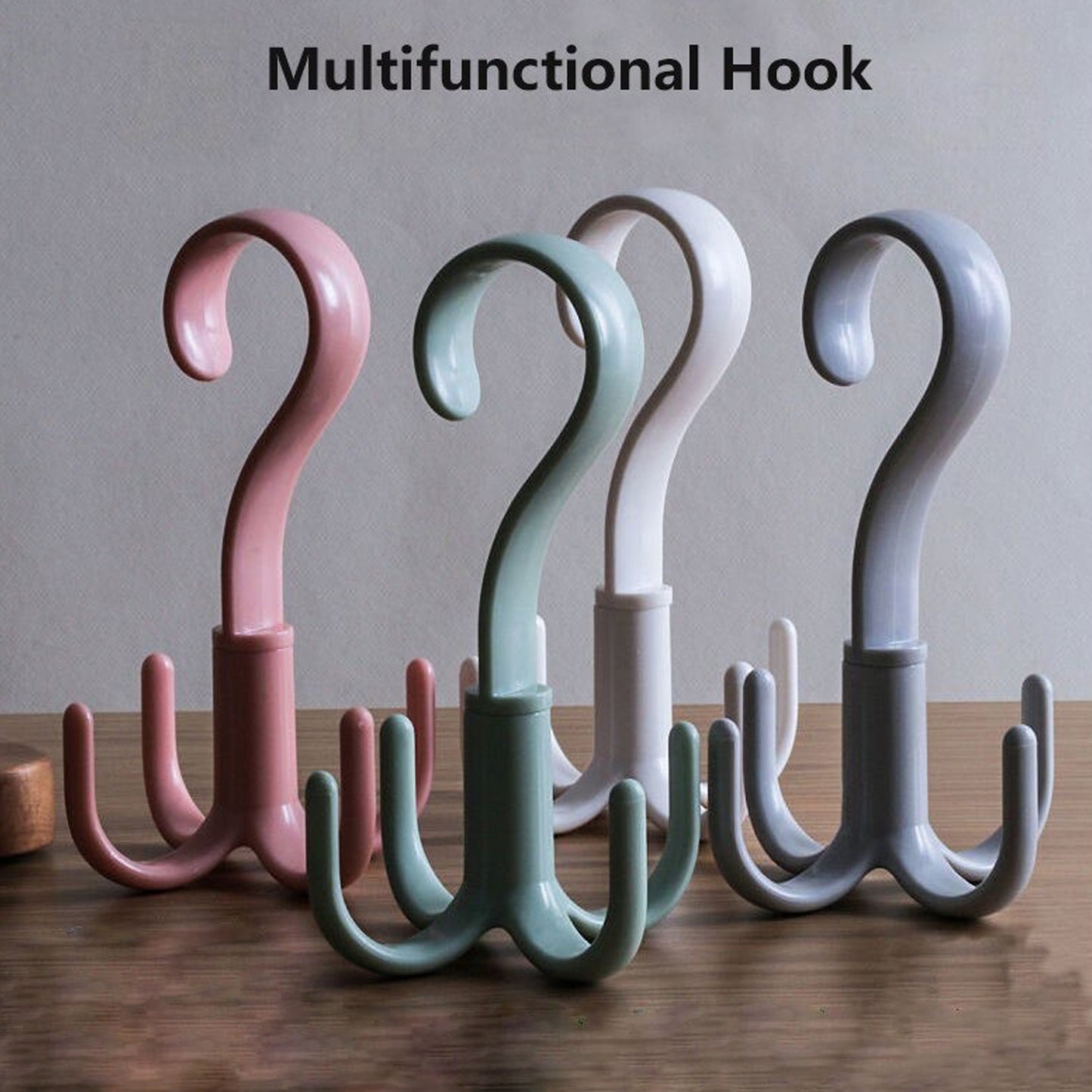 4-claw Multi-function 360 Degree Rotatable Purse Rack Handbag Hanger Hook - Happy Price - Image 2