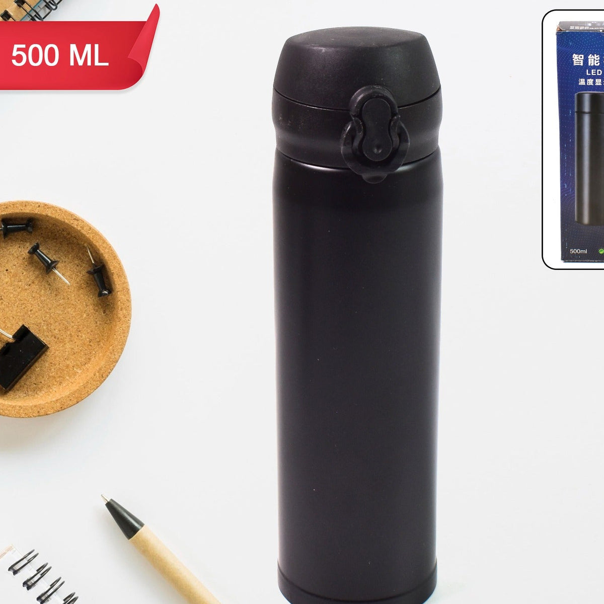 Kids Insulated Stainless Steel Water Bottle - 500 ML Capacity, Assorted Colors - Great Price - Image 1