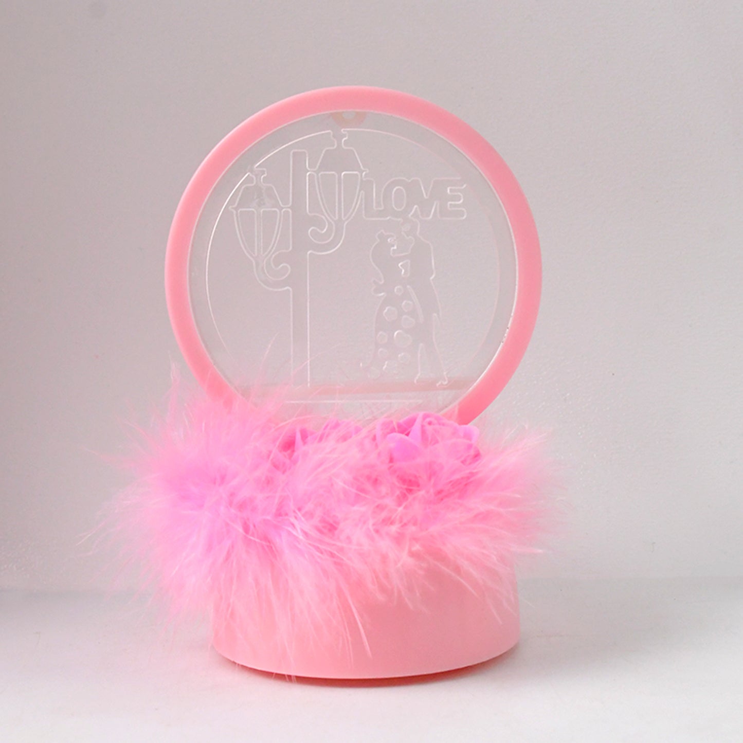 Romantic Round Love Couple Decorative Showpiece (1 Pc) - Happy Price - Image 2