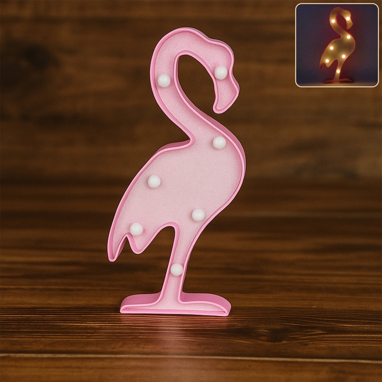 Flamingo Shape LED Decorative Night Light - 1 Pc - Happy Price - Image 3